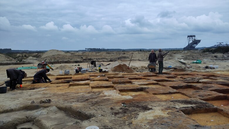 Grabungsarbeiten im Bereich des Werkplatzes