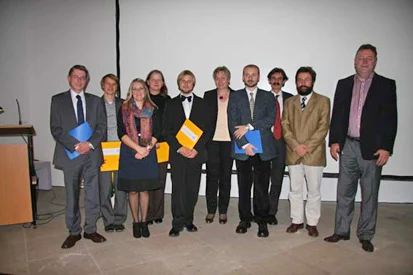 v.l.n.r.: Dr. Wolfgang Brestrich, Corina Franke M.A., Beata Bielecka-Hoppel M.A., Angelika Salmen M.A., Daniel Bursák M.A., Dr. Regina Smolnik, Hynek Veselý, Dr. Harald Stäuble, Prof. Dr. Peter Ettel, Direktor Bernd Heggemann