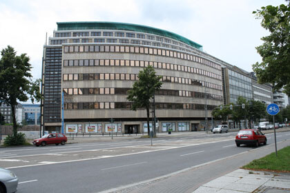 Das ehemalige Kaufhaus Schocken in Chemnitz.