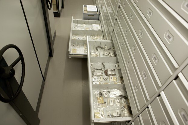 Blick in das Metalldepot