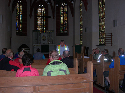 Die Kirche von Schrebitz steht wahrscheinlich in einer frühmittelalterlichen Befestigung.