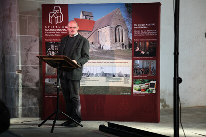 Dr. Thomas Westphalen, Landesamt für Archäologie, führte in die Thematik ein.