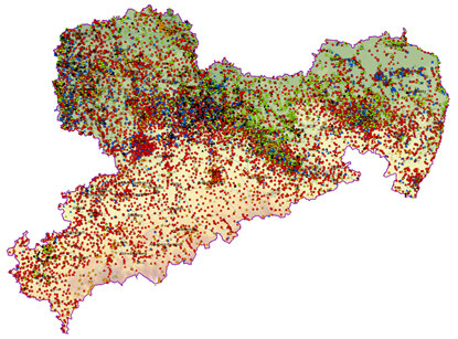 Archäologische Fundstellen in Sachsen (Übersicht)
