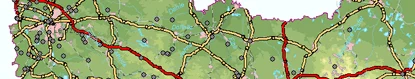 Selektion Grabungen im Jahr 2000, Übersichtskarte.