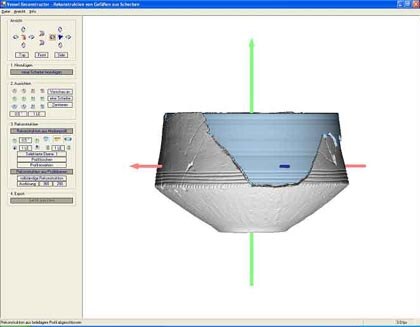 Vessel Reconstructor (TU Chemnitz, Professur GDV): Rekonstruktion von Gefäßen anhand einer oder mehrerer aussagekräftiger Scherben.