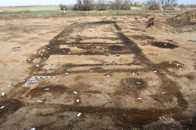 Gut erkennbarer Hausgrundriss