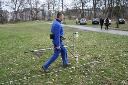 Untersuchungen mit der Magnetfeldmessung.